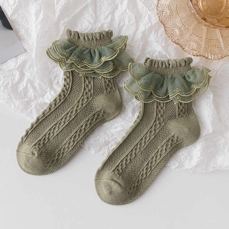 Baby Toddler Girls Lace Trim Socks