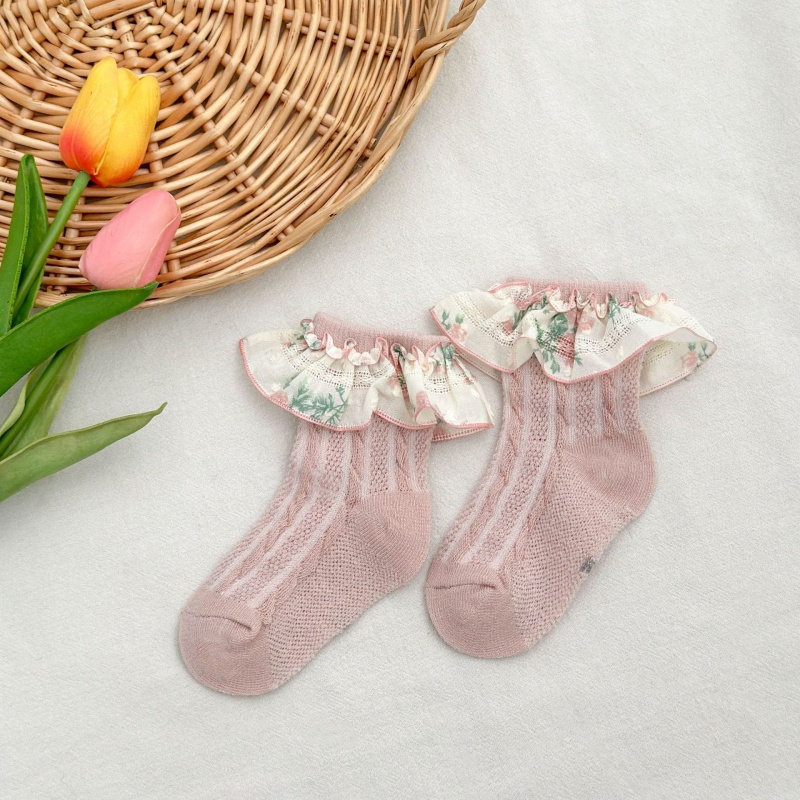 Baby Toddler Girls Lace Mesh Breathable Socks