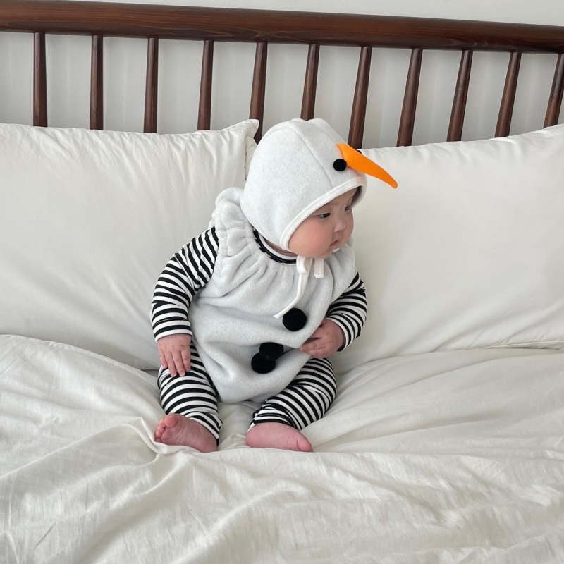 Baby Christmas Vest Hooded Romper