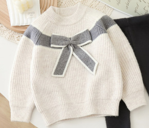 2-Piece Baby Girls' Bow Sweater Set