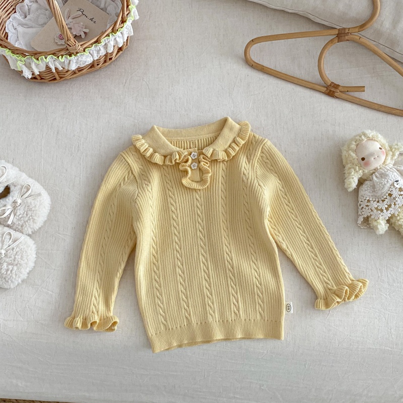 Baby Kids' Girl Lace Knit Sweater