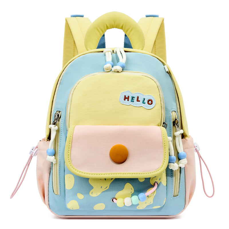 Kids Contrasting Colors Backpack for Preschool & School