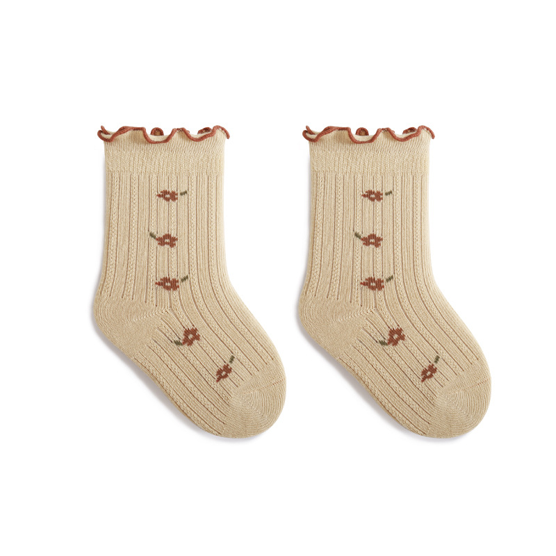 Baby Ruffled Edge Flower Socks