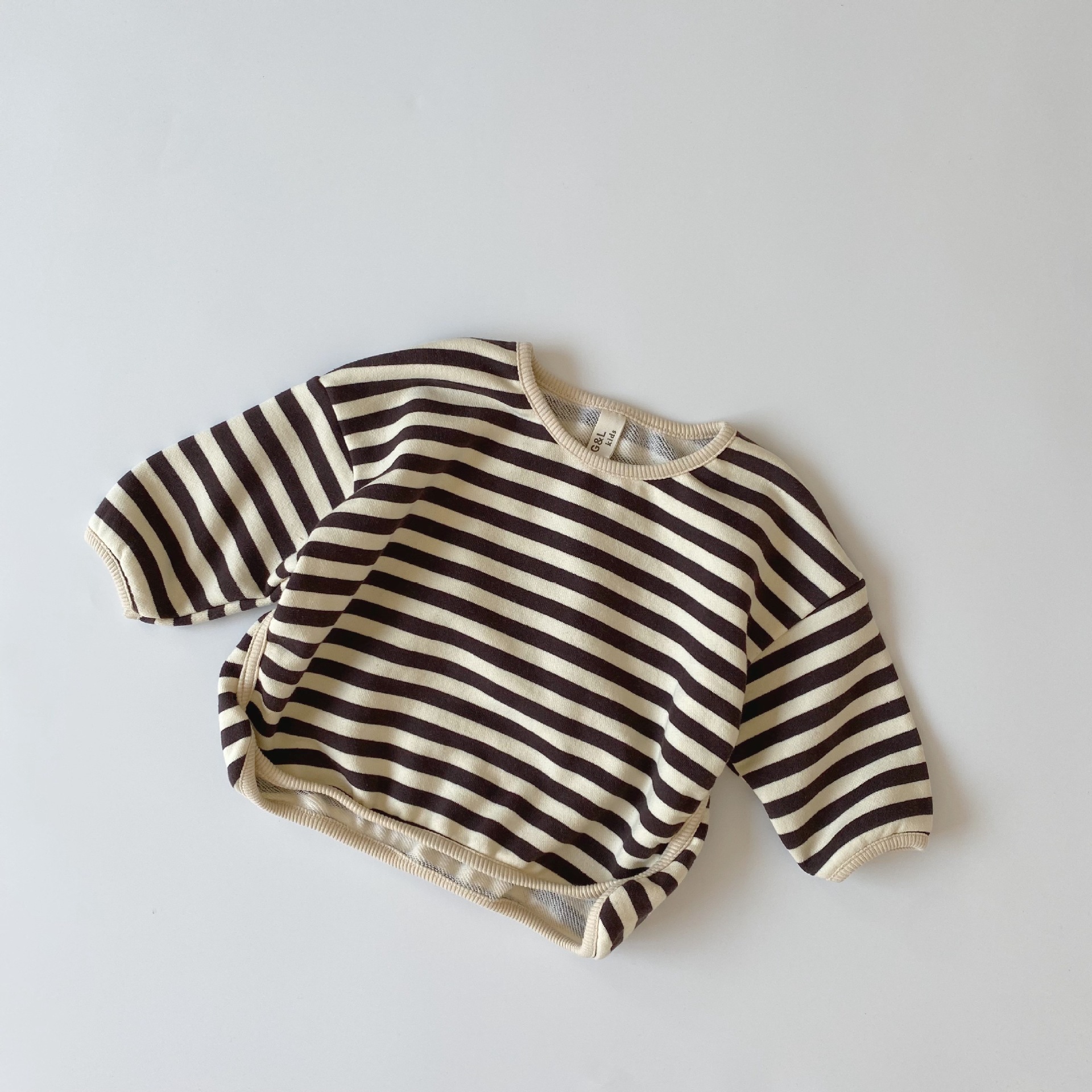 Kids Stripe Loose Fitting Sweatshirt