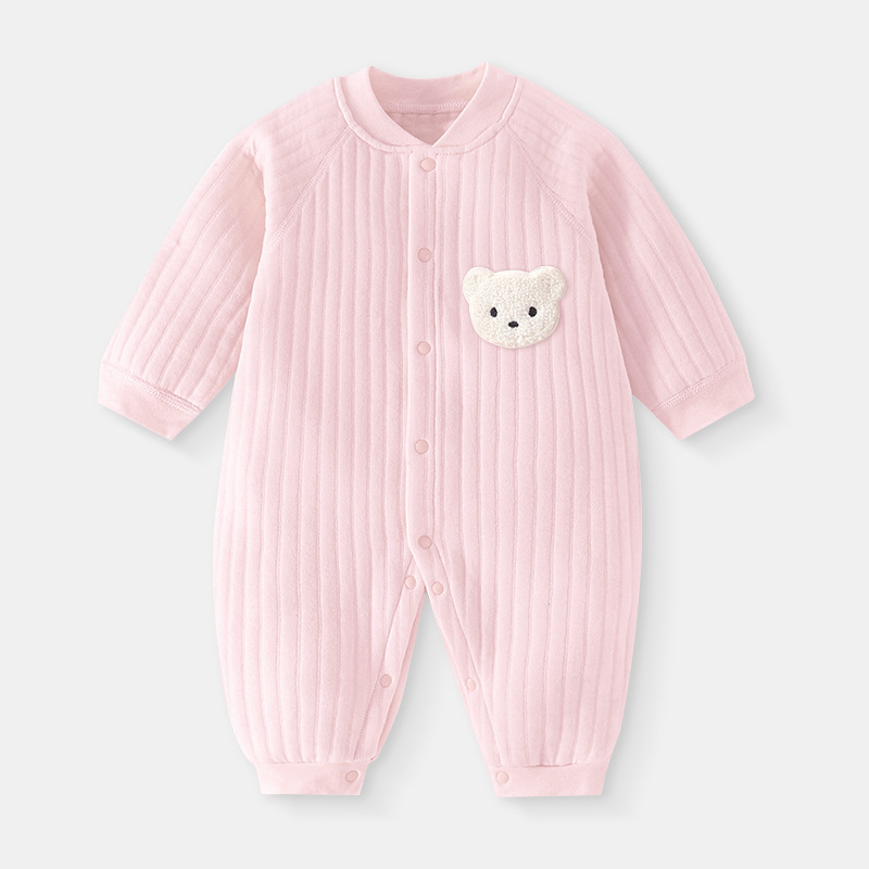 Baby Newborn Warm Bear Long Sleeve Romper