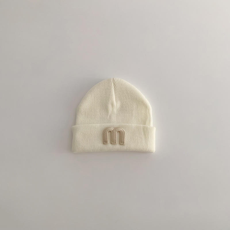 Baby Letter Embroidery Knit Hat