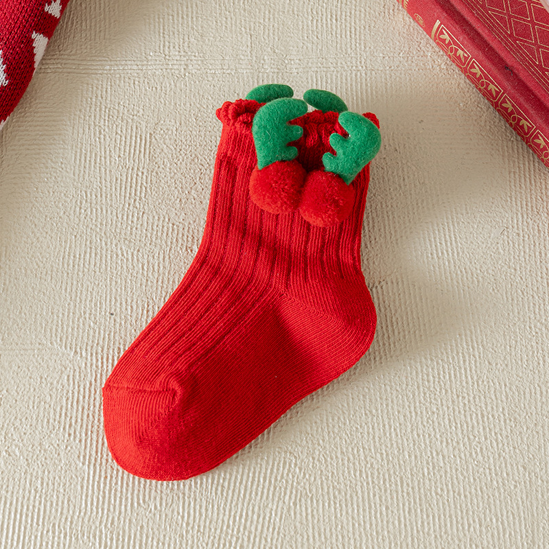 [Copy]Baby Toddler Christmas Bow Socks