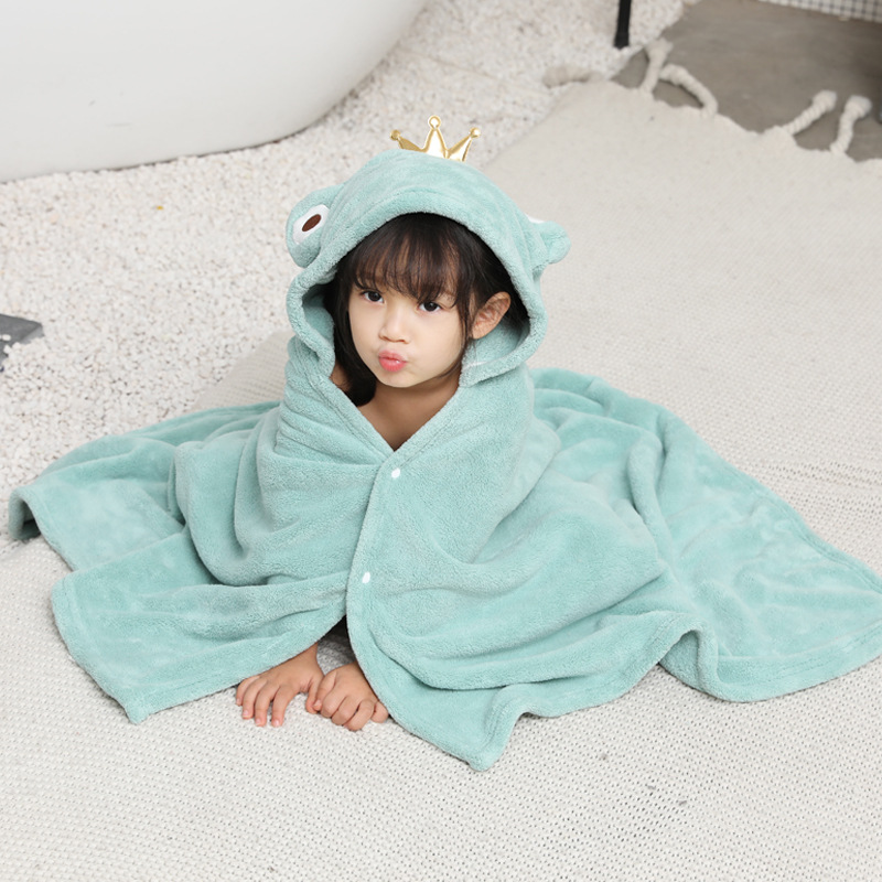 Baby Toddler Cartoon Bath Poncho