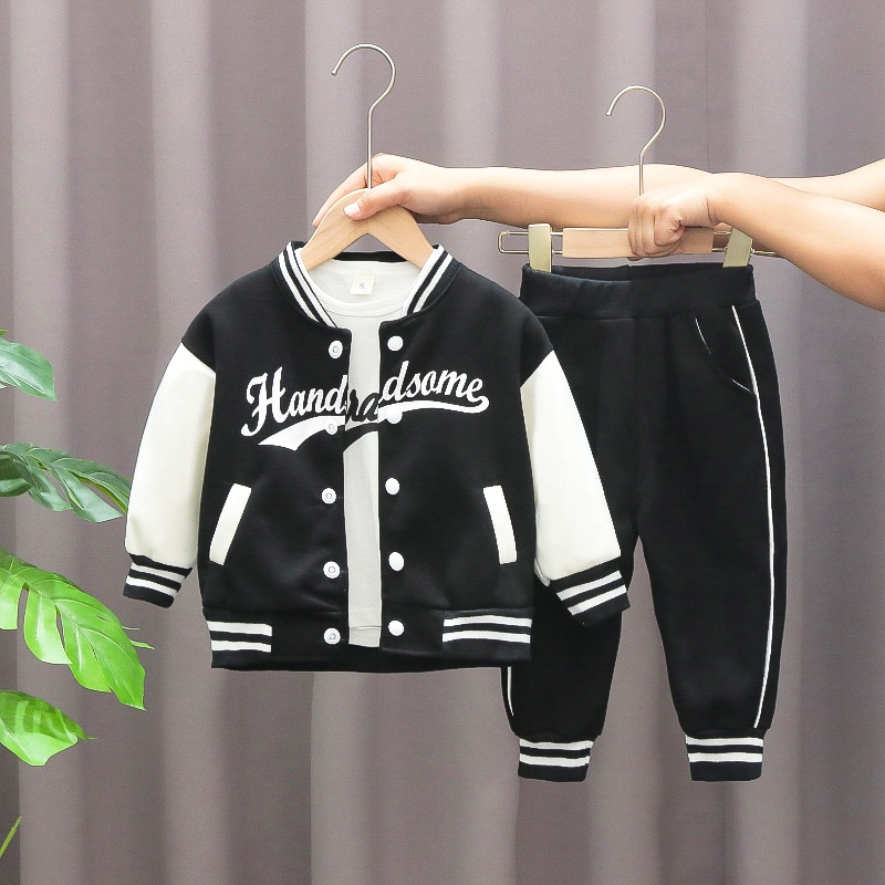 3-Piece Baby Toddler Baseball Jersey Set