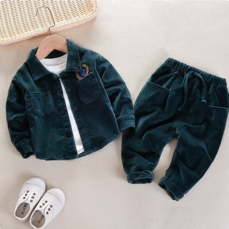 Baby Toddler Green 2-Piece Shirt Set