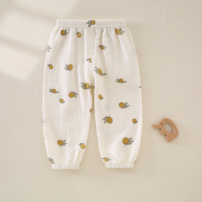 Baby Toddler Gauze Breathable Print Pants