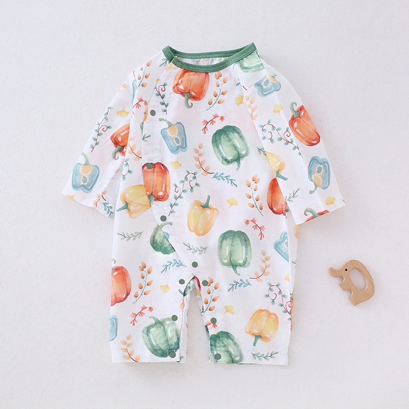Baby Newborn Colorful Chili Print Romper