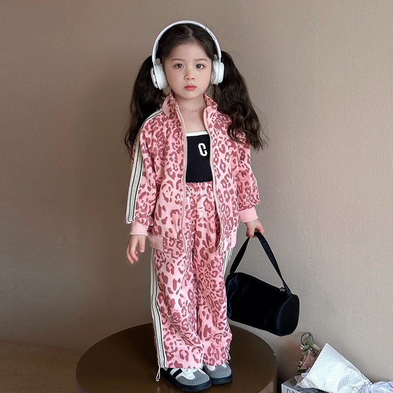 2-Piece Baby Toddler Girl's Leopard Print Set