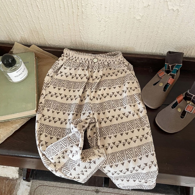 Kids' Printed Corduroy Pants