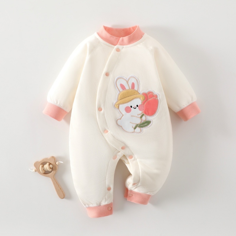 Baby Cartoon Thermal Bone-Free Romper