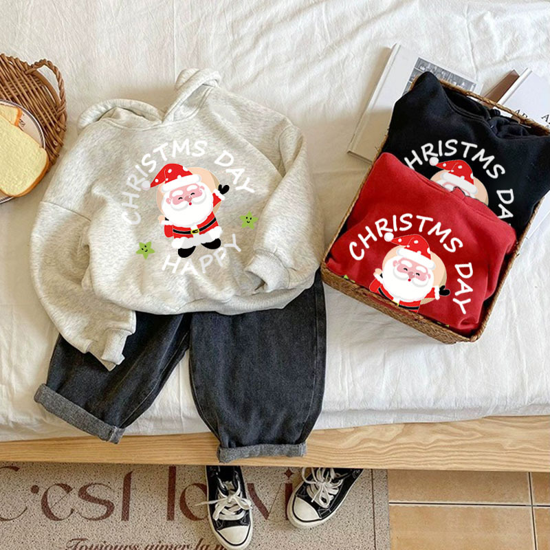 Baby Toddler Christmas Santa Print Sweatshirt