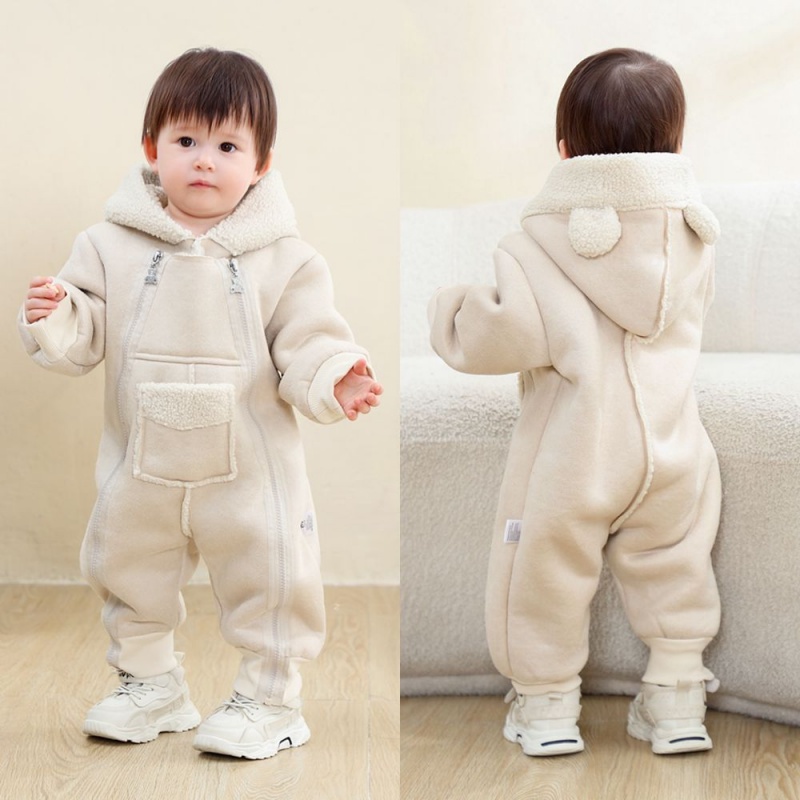 Baby Double-Zip Pocket Romper
