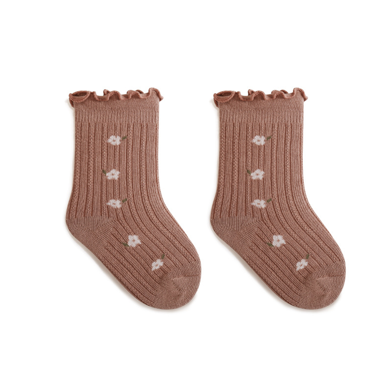 Baby Ruffled Edge Flower Socks