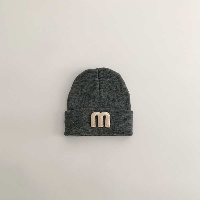 Baby Letter Embroidery Knit Hat