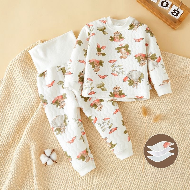 2-Piece Baby Toddler Animal Print Set