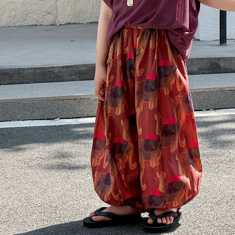 Toddler Boys Printed Cuffed Pants