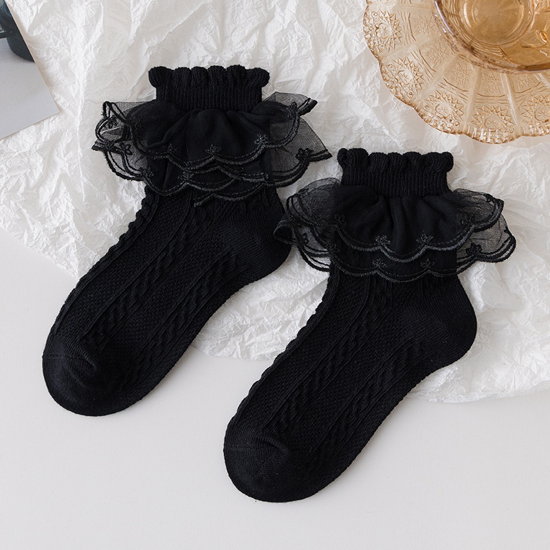 Baby Toddler Girls Lace Trim Socks