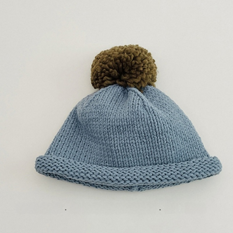 Baby Knit Rolled-Brim Wool Hat