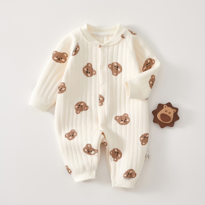 Baby Newborn Animal Bear Warm Romper