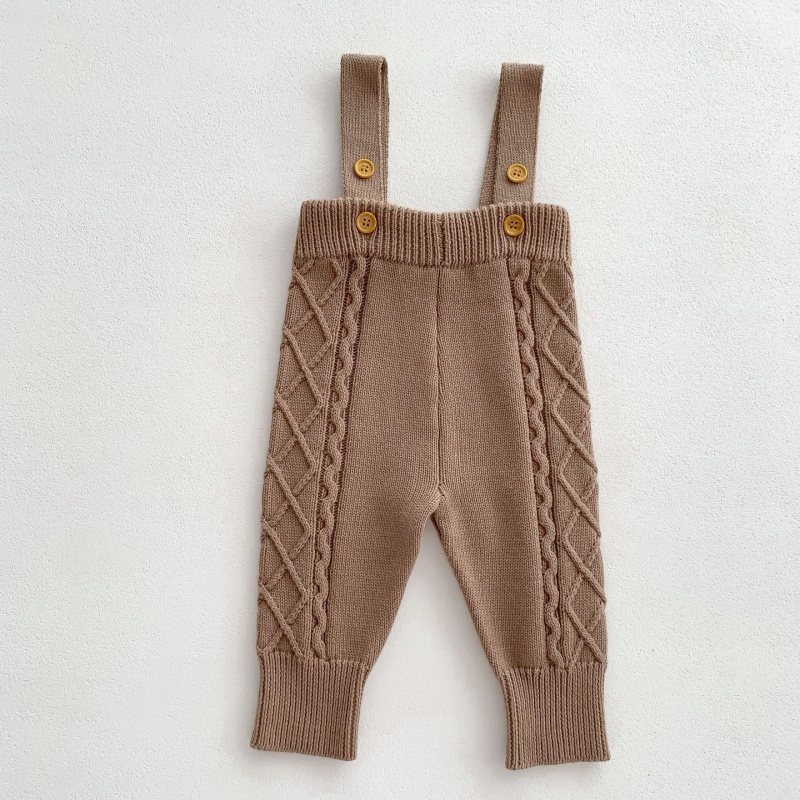 Baby Sweater Overalls Set
