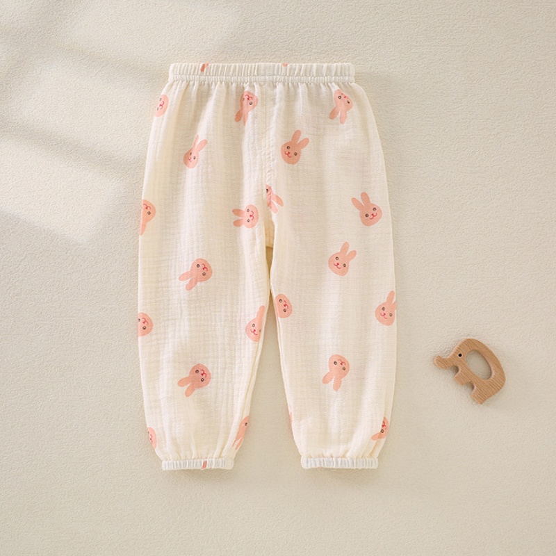 Baby Toddler Gauze Breathable Print Pants