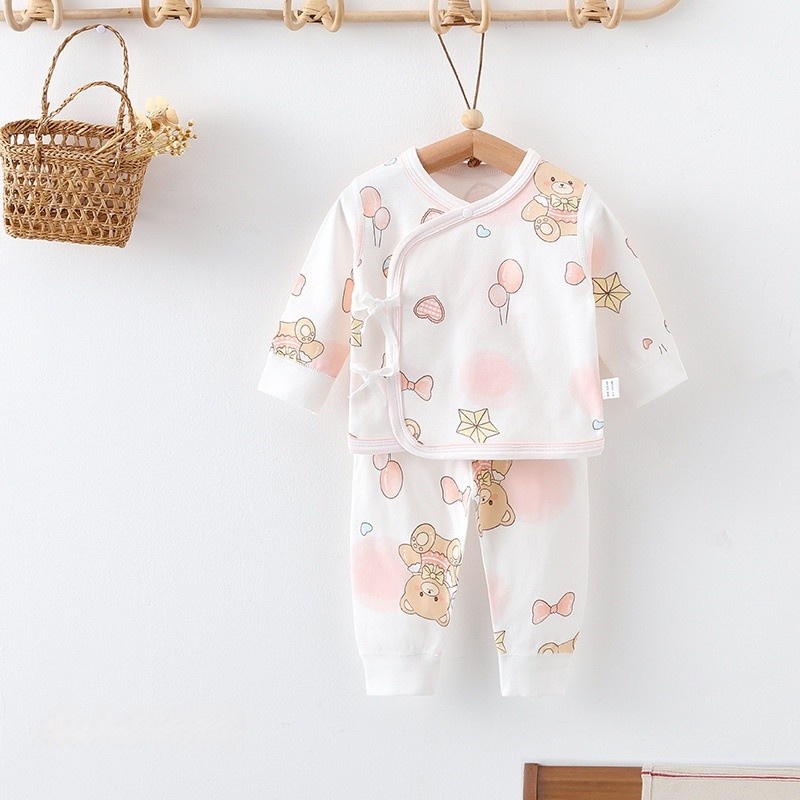  Baby Newborn Bear Balloon Print 2-Piece Set