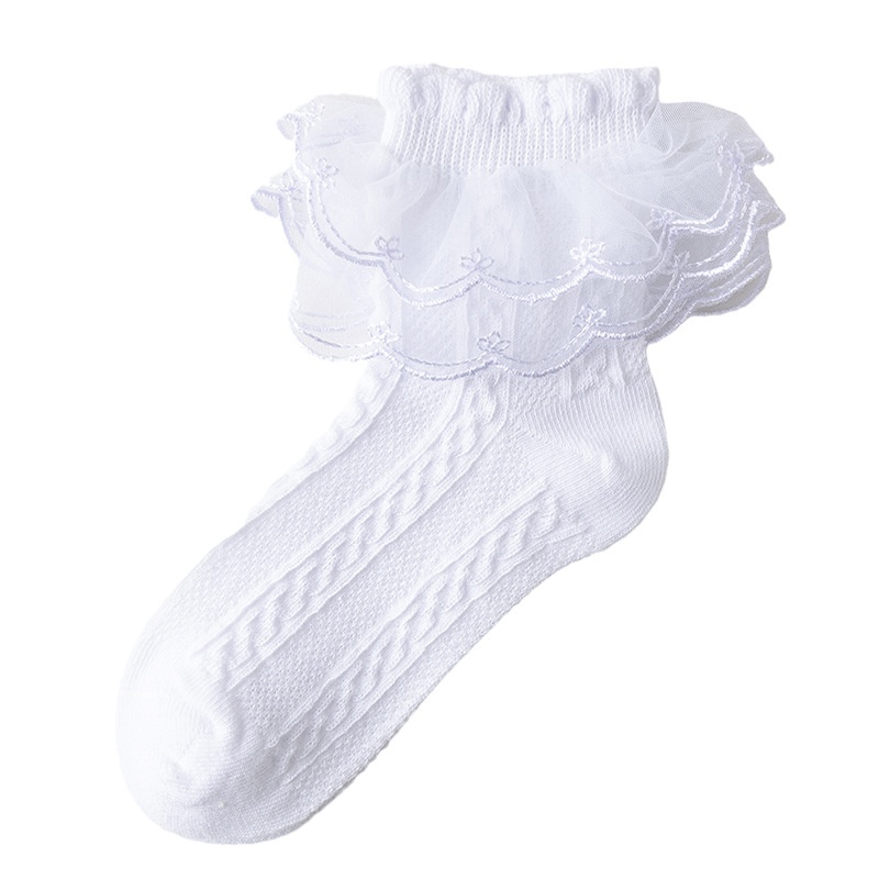 Baby Toddler Girls Lace Trim Socks