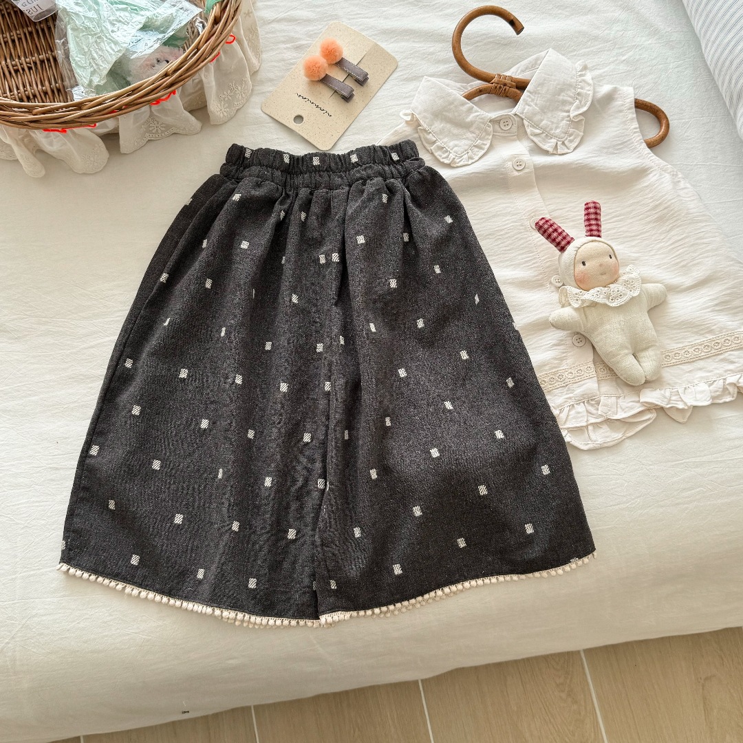 Kid Girls Ruffle Collar Top & Pants Set