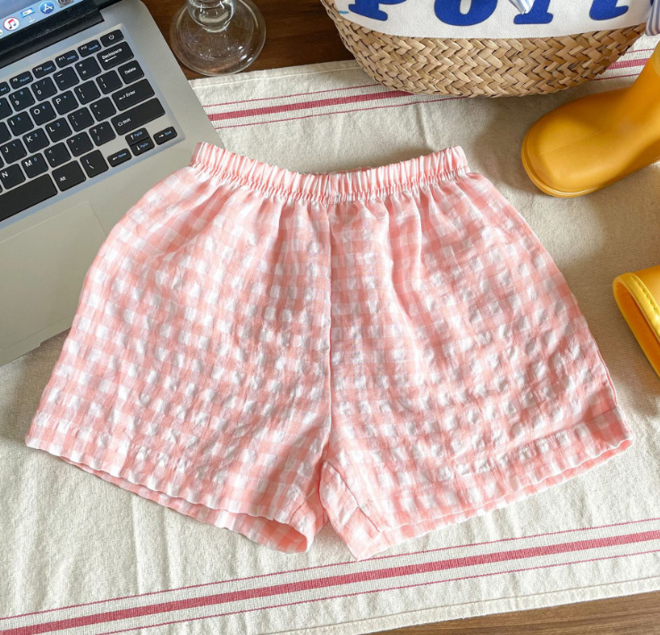 Kids Checkerboard Short Pants