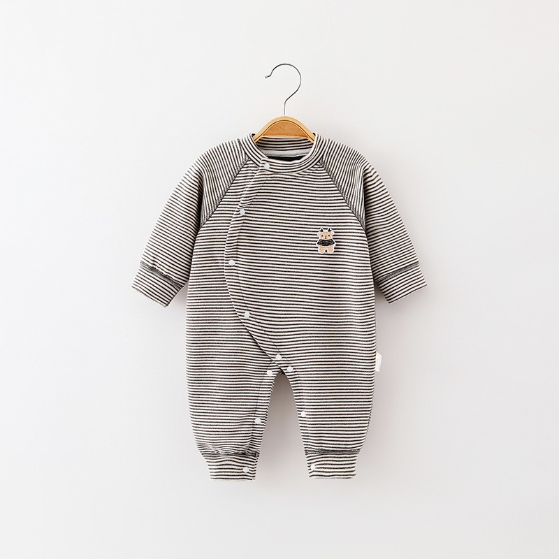 Baby Newborn Bear Stripe Romper