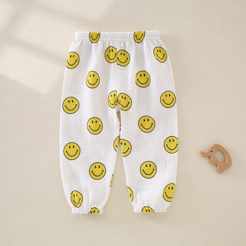 Baby Toddler Gauze Breathable Print Pants