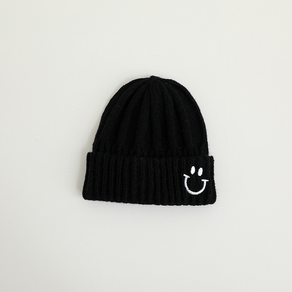 Baby Warm Smiley Solid Color Hat