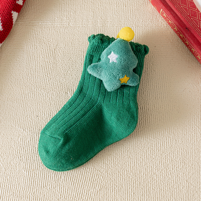 [Copy]Baby Toddler Christmas Bow Socks