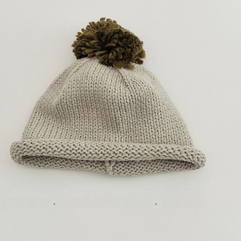 Baby Knit Rolled-Brim Wool Hat
