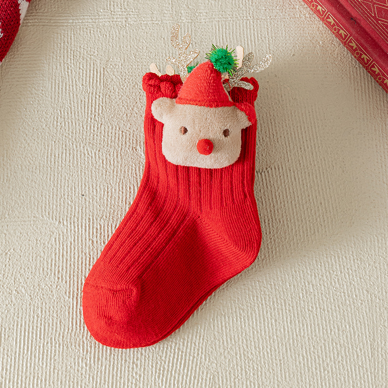 [Copy]Baby Toddler Christmas Bow Socks