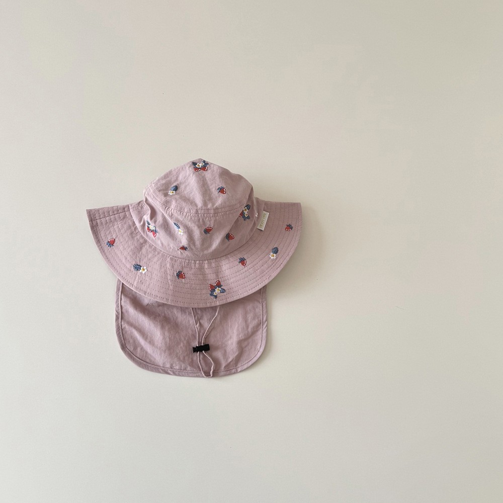 Baby Cartoon Pattern Shawl Bucket Hat