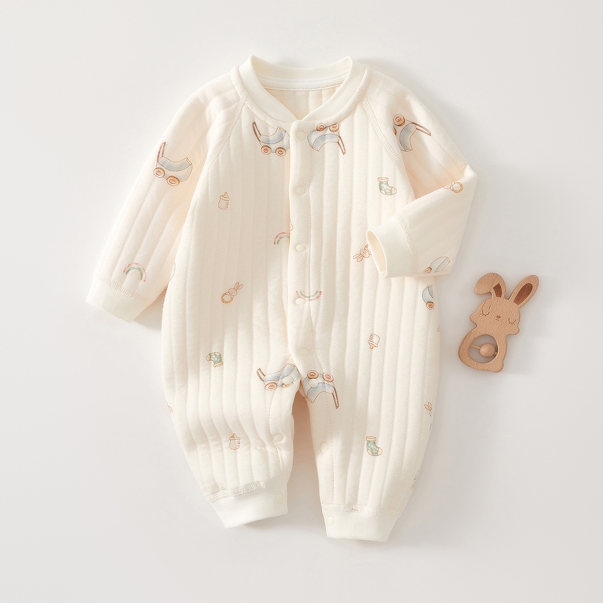 Baby Newborn Animal Bear Warm Romper
