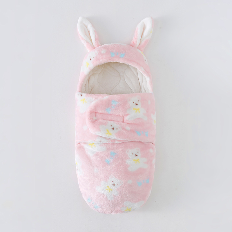 Baby Newborn Warm Flannel Cuddle Sleeping Bag