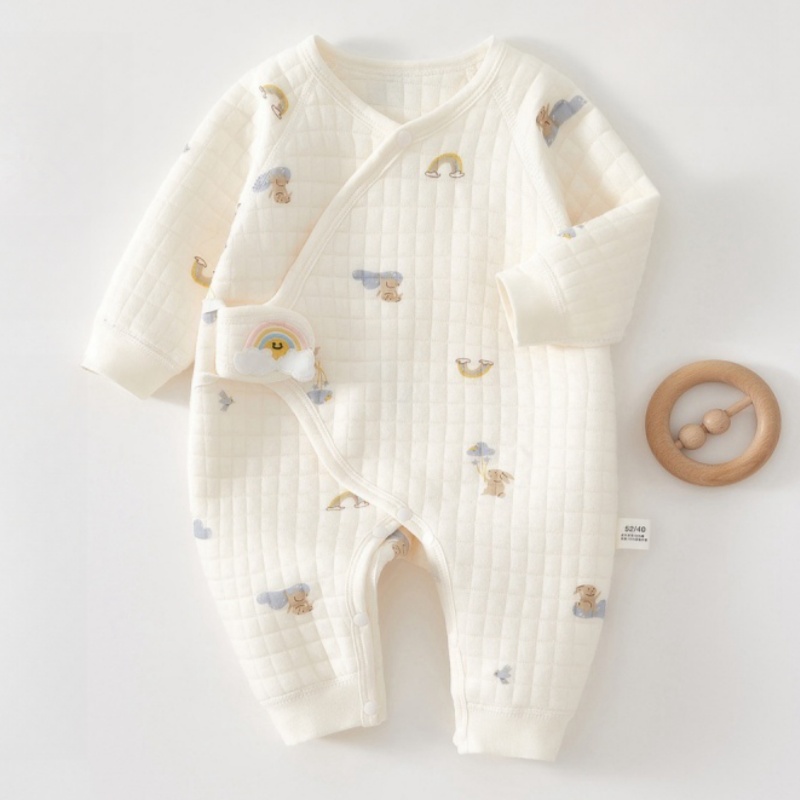 Baby Newborn Bunny Balloon Velcro Romper