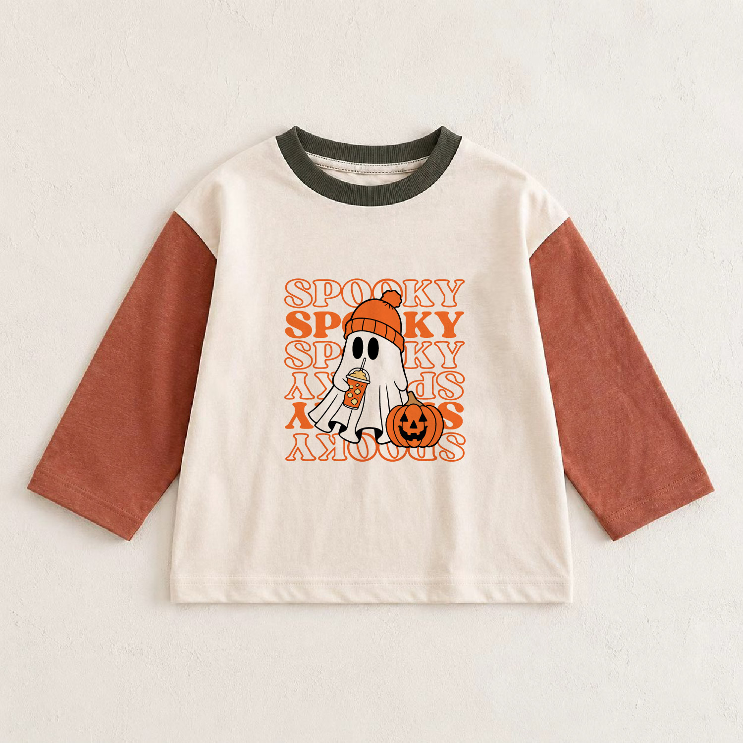 SPOOKY Baby & Kids Cat Bicycle Color Block T-shirt