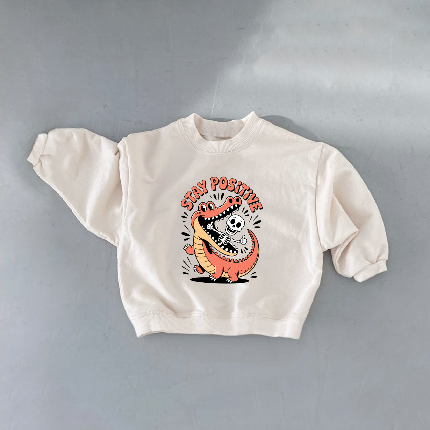 STAY POSITIVE Baby & Kids Dinosaur Skull Sweatshirt