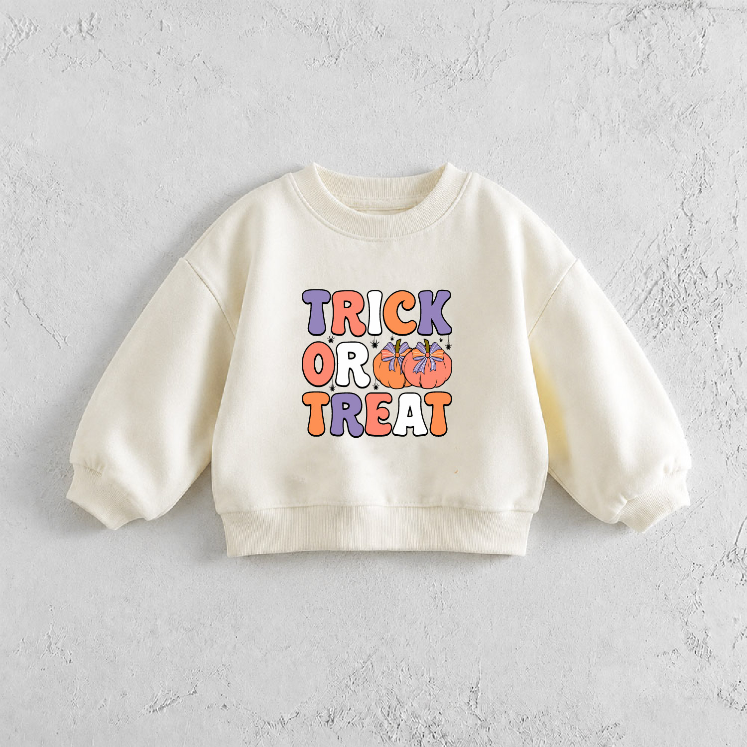 TRICK OR TREAT Baby & Kids Pumpkin Pattern Sweatshirt