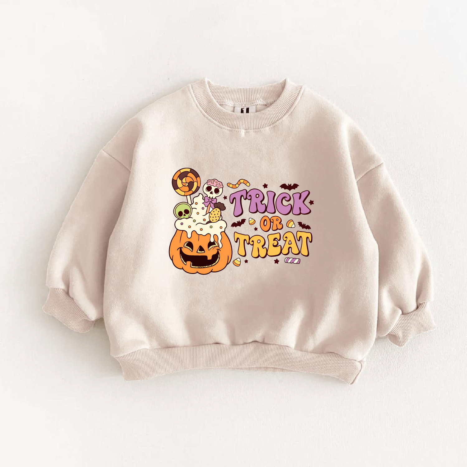 TRICK OR TREAT Baby Toddler Pumpkin Candy Sweatshirt