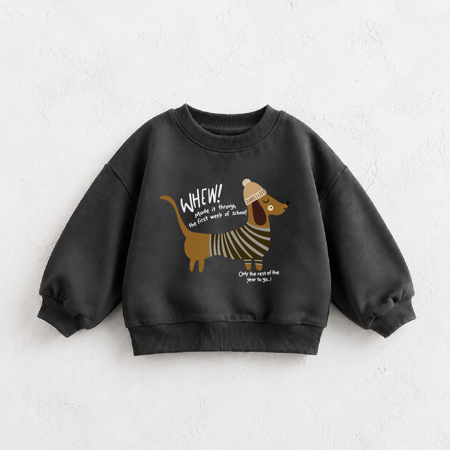 WHEW Baby & Kids Striped Dog Sweatshirt