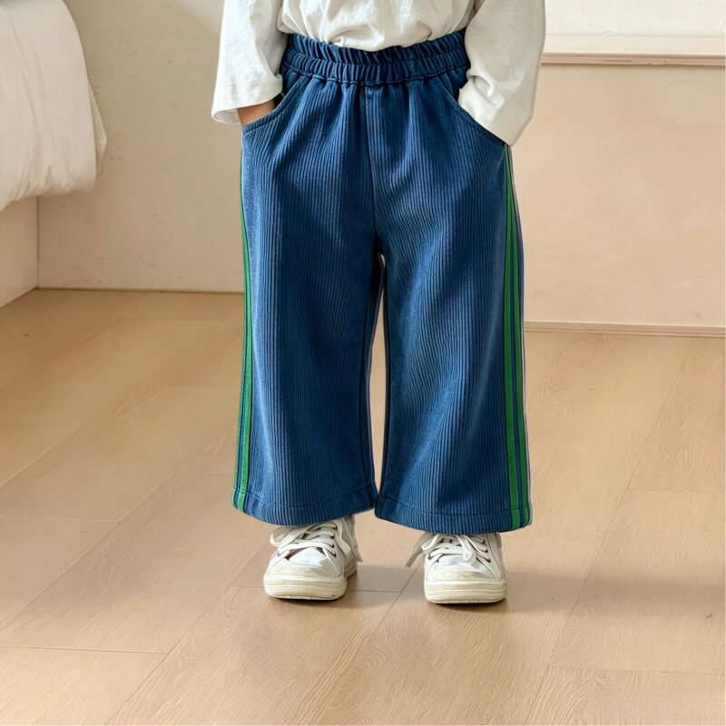 Baby and Kids Twill-Panel Corduroy Pants